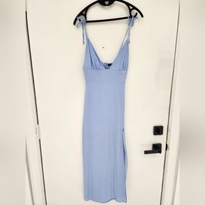 Slit front dress